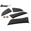 Ford Mustang 2015-2019 Rejilla de ventana lateral PU sin pintar negra
