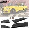 Ford Mustang 2015-2019 Rejilla de ventana lateral PU sin pintar negra