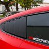 Ford Mustang 2015-2023 Persiana de ventana lateral PP estilo CV negro sin pintar