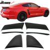 Ford Mustang 2015-2023 Rejilla de ventana lateral estilo GT PU ABS negro mate