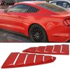 Ford Mustang 2015-2023 Side Window Louvers OE Style PP Ruby Red