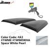 Ford Mustang 2015-2023 Persienne de fenêtre latérale style R PU blanche Space Pearl