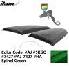 Ford Mustang 2015-2023 Persiennes de fenêtre latérale style R PU vert Spinel
