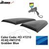 Ford Mustang 2015-2023 Persienne de fenêtre latérale style R PU bleu