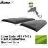 Ford Mustang 2015-2023 Rejilla de ventana lateral estilo R PU verde lima