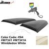Ford Mustang 2015-2023 Persiana de ventana lateral estilo R PU blanco Wimbledon