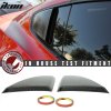 Ford Mustang 2015-2023 Side Window Louvers R Style PU Candy Tint Metallic Red