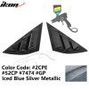 Ford Mustang Mach-E 2021-2023 Grille de fenêtre latérale IKON PC bleu métallisé Iced Silver