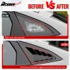 Honda Civic 11th Gen Sedan 2022-2025 Side Window Louvers IKON ABS Blue Surf