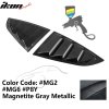 Subaru BRZ Toyota GR86 2DR 2022-2025 Side Window Louvers IKON PC Metallic Magnetite Gray