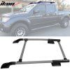 Nissan Frontier 2005-2022 Barras de techo aluminio ABS plateado
