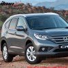 Honda CR-V 2012-2015 Barres de toit ABS noir brillant