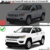 Jeep Compass 2017-2025 Barres de toit aluminium noir