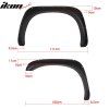 Dodge Ram 2002-2008 Aletines PP Rivet style negro texturizado