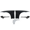BMW E92 E93 Seria 3 Coupe cu 2 uși Complet M3 2007-2013 Extensii aripi PP Stil M3 negru nevopsit