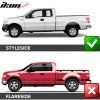 Ford F150 5.5 6.5 8Ft Bed 2009-2014 Aletines PP estilo Pocket Rivet negro mate
