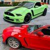 Ford Mustang GT350 2010-2014 Extensions d'ailes style GT350 acier noir