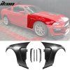 Ford Mustang GT350 2010-2014 Extensions d'ailes style GT350 acier noir