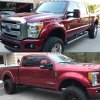 Extensii aripi Ford F250 F350 Superduty 6.8 8.1Ft Bed 2011-2016 PP Pocket Rivet stil neted negru