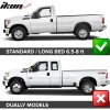Extensii aripi Ford F250 F350 Superduty 6.8 8.1Ft Bed 2011-2016 PP Pocket Rivet stil neted negru