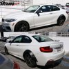 BMW F22 2er 2-Türer Coupé 2014-2021 Kotflügelverbreiterungen PU Rocket Bunny Style unlackiert Schwarz