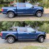 Ford F150 2015-2017 Aletines estilo Pocket Rivet PP negro mate liso