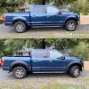 Ford F150 2015-2017 Sárvédő szélesítések PP Pocket Rivet stílus sima matt fekete