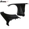 Ford Mustang GT350 2015-2017 Élargisseurs d'ailes acier non peint noir