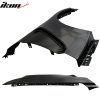 Ford Mustang GT350 2015-2017 Élargisseurs d'ailes acier non peint noir