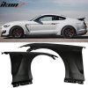 Ford Mustang GT350 2015-2017 Élargisseurs d'ailes acier non peint noir