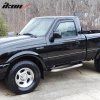 Ford Ranger 1993-2011 Deflectores de ventanilla Slim In-Channel estilo acrílico ahumado tintado