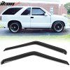 Chevrolet S10 1994-2003 Déflecteurs de vitres Style Slim acrylique noir