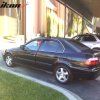 Honda Civic 1996-2000 Ofuky oken Slim styl akryl černá