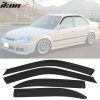 Honda Civic 1996-2000 Ofuky oken Slim styl akryl černá
