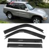 Toyota RAV4 1996-2000 Wind Deflectors Slim Style Acrylic Smoke Tinted