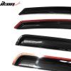 Jeep Grand Cherokee 1999-2004 Deflectores de ventanilla estilo Slim acrílico ahumado