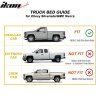 GMC Sierra 1999-2007 Deflectores de ventanilla estilo Slim acrílico ahumado tintado