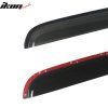 GMC Sierra 1999-2007 Deflectores de ventanilla estilo Slim acrílico ahumado tintado