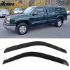 GMC Sierra 1999-2007 Deflectores de ventanilla estilo Slim acrílico ahumado tintado