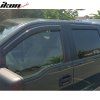 Ford F150 Extended 2004-2014 Deflectores de ventanilla estilo Slim acrílico ahumado tintado