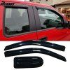 Ford F150 Extended 2004-2014 Deflectores de ventanilla estilo Slim acrílico ahumado tintado