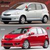 Honda 2007-2008 Deflectores de ventanilla Slim styl acrílico ahumado tintado