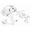 Abarth 500 Moldura decorativa derecha 51783696