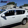 Jeep Compass 2007-2017 Deflectores de viento ABS cromo