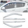 Jeep Compass 2007-2017 Déflecteurs de vitres ABS chrome
