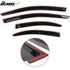 Mitsubishi Lancer EVO 2008-2017 Déflecteurs de vitres Slim style acrylique fumé teinté