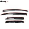 Honda 2009-2013 Déflecteurs de vitres ABS style Mugen non peint