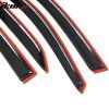 Toyota Corolla 2009-2013 Déflecteurs de vitres Style Slim acrylique noir