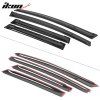 Honda 2009-2014 Deflectores de ventanilla estilo Slim acrílico ahumado tintado