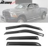 Dodge Ram 1500 Crew 2009-2024 Ofuky oken Slim styl akryl kouřová tónovaná